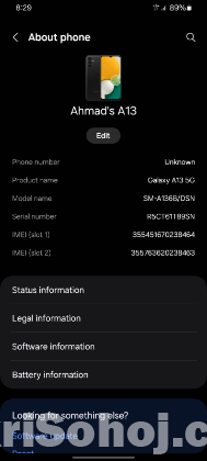 Samsung galaxy a135g